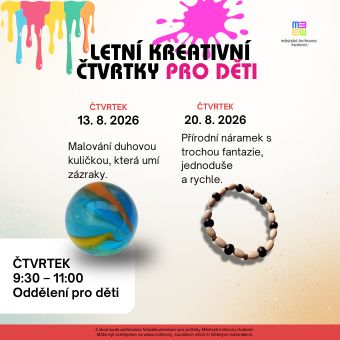 Letní kreativní čtvrtky pro děti - „Náramek z lesních korálků“